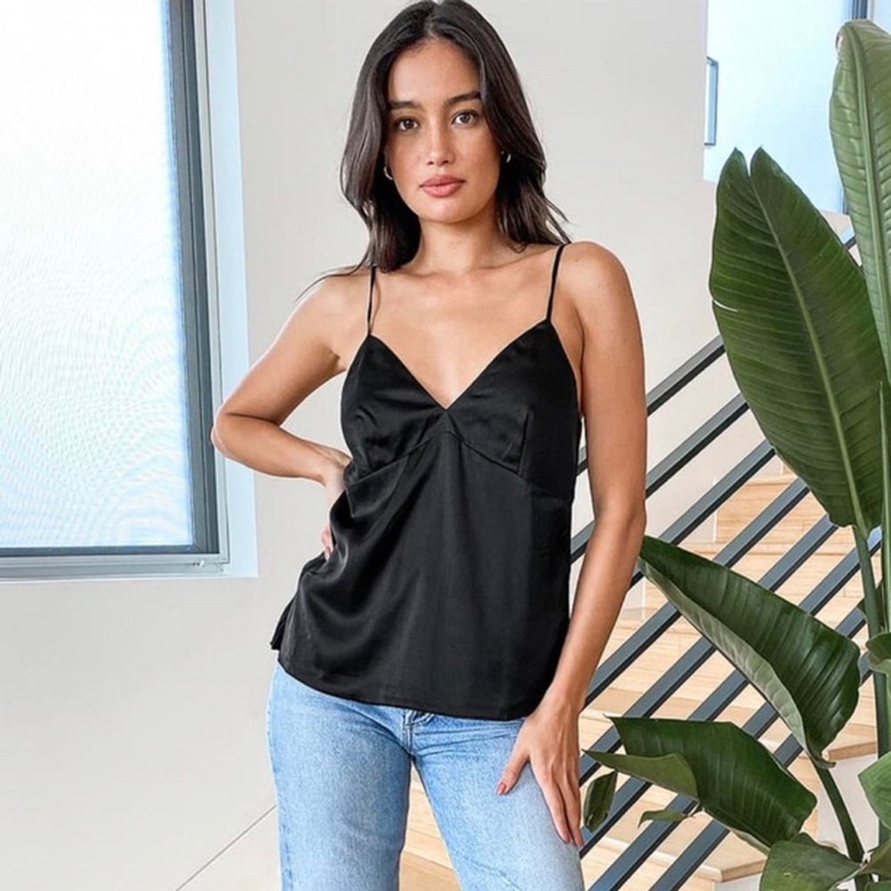 Satin Low Cut Cami